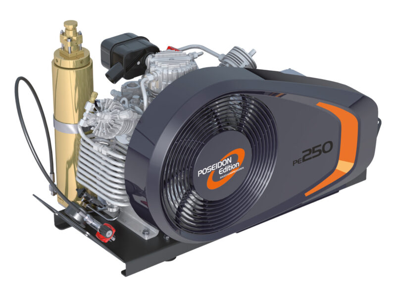 Eldriven högtryckskompressor från Bauer med 3-fas