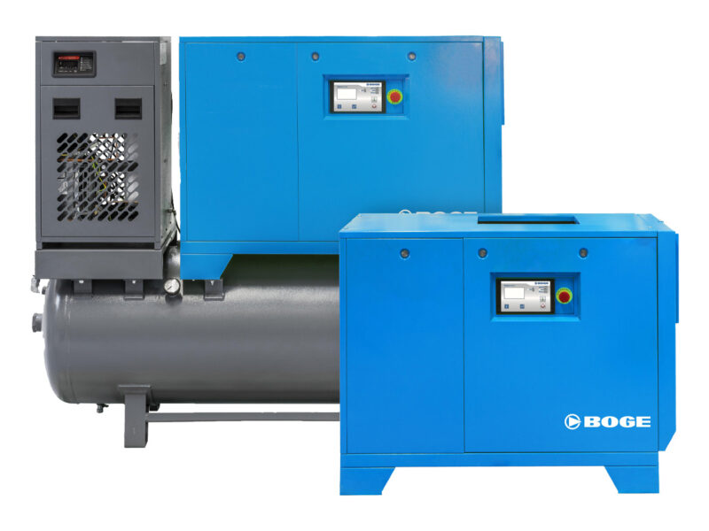 Oljesmord skruvkompressor från Boge