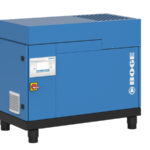 Oljesmord skruvkompressor med permanentmagnetmotor från Boge